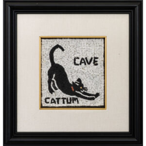 Beware of the cat Mosaic Art Gallery Rome