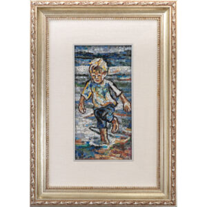 Child at the beach Mosaic Art Gallery Rome