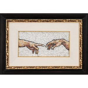 Creation hands Mosaic Art Gallery Rome