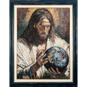 Jesus with World Mosaic Art Gallery Rome