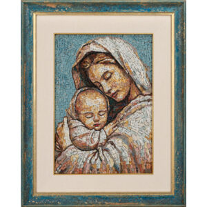 Madonna and child Mosaic Art Gallery Rome