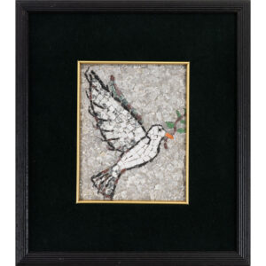 Peace Dove Mosaic Art Gallery Rome