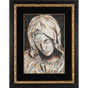 Mary visage in the Pietà Mosaic Art Gallery Rome