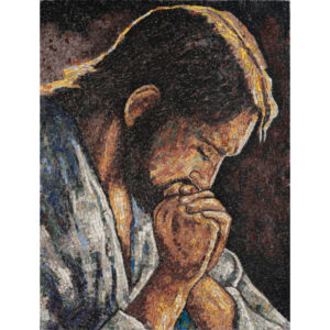 Praying Jesus Mosaic Art Gallery Rome