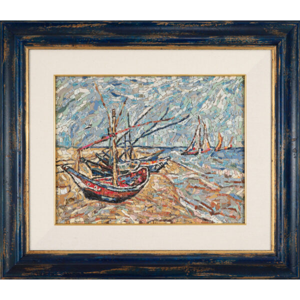 Van Gogh boats Mosaic Art Gallery Rome