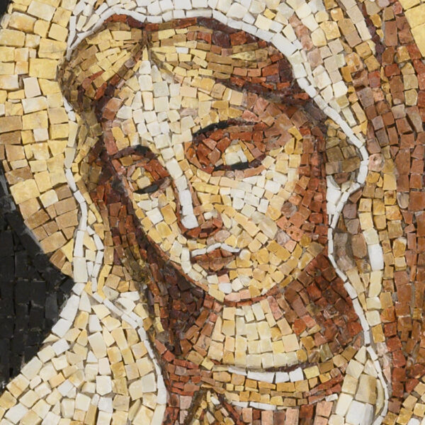 saint-peter-mosaic-Art-gallery-rome-Mary-praying-detail-spt57